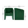 Shuntina Fabric Accent Chair in Green Colour