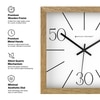 Wooden Wall Clock with 10–30–50 Contemporary Numeric Design