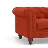 Winchester Premium 3 Seater Fabric Sofa in Lava Colour