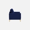 Nency Velvet 2 seater Sofa Navy Blue