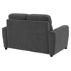 Alvaro Velvet 2 Seater Sofa Dark Grey Color