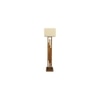 Victoria Beige Jute Floor Lamp with Beige Jute Base
