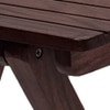 Latt Folding Table-Stool Tall Mahogany Finish