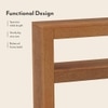 Epsilon Solid Wood Console Table In Amber Walnut Finish