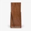 Nira Solid Wood Floor Mirror in Brown Colour