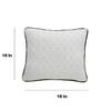 Diamond Linen Sand  And Ivory Cotton Cushion Cover 18X18 Inches
