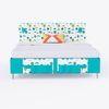 Color Play Double Bed In Caribe Colour