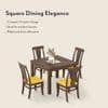 Brighton Square 4 Seater Dining Table With Fabio Dining Chair Set