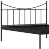 Camden Metal Non Storage King Bed in Satin Black Finish