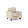 Apollo Neo  High Back 1 Seater  Fabric Sofa In Classic Beige Colour