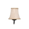 Devansh Black Wall Mounted Lamp With Beige Jute Shade