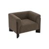 Octavia Boucle Fabric Lounge Chair in Brown