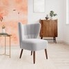Fitz Accent chair Velvet in Grey Color