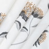 Yash White Floral 400 TC Cotton Flat Double Queen Size Bedsheet with 2 Pillow Covers – Threads