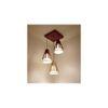 Flue Brown Solid Wood Cluster Hanging Light