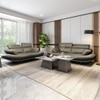 Orlando 2 Seater Leatherette Sole in Slate Grey Colour
