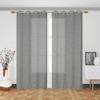 linen net Pack Of 2 Sheer Long Door Curtains