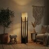 Solitaire Beige Jute Floor Lamp with Beige Jute Base