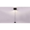 Genesis Black Fabric Floor Lamp with Black Iron Base