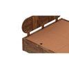 Woodwhiz Solid Wood Queen Bed With Drawer Storage In Provincial Teak Finish