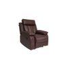 Magna Leatherette One Seater Manual Recliner in Brown Colour