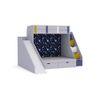 Sleep Nâ€™ Slide Bunk Bed with Slide and Storage in Grey Colour BKBB023