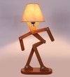 Man Table Lamp in Brown Shade