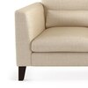 Lewis 1 Seater Fabric Sofa in Pearl Colour