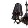 Devansh Solid Wood Electric Wall Light in Black Colour with Black Shade Count of 1 Light