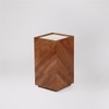 Klee Solid Wood Side Table in Brown Colour