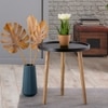 Metalsmith Solid Wood Side Table in Natural Finish