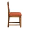 Arbor 4 Seater Dining Set with Orange Cushioned Chairs