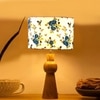 Devansh Multicolor Cotton Table Lamp With  Wood Natural Base (7X18.25 Inches)-15