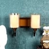 Eliante Haye Iron Wall Light With Glass In Gold And Brown Colour
