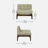 Meighen 1 Seater Sofa In Beige Colour