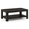 Striado Rectangular Solid Wood Coffee Table In American Walnut Finish