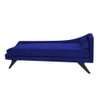 Kawa Velvet Chaise Launger in Navy Blue Colour