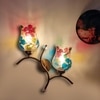 Devansh Metal Electric Wall Light in Gold Colour with Multi Shade Count of 2 Lights