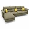 Aurora Sectional Sofa with Left Chaise Lounge Olive Green