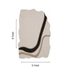 Handmade Natural Wool Shaped Rug Abstract Flow Ivory 5 x 8 Feet Carpet