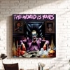 Motivational Joker Canvas Wall Painting Power Theme Decor 22x22 Inch