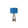 Olivia Blue Cotton Shade Floor Lamp