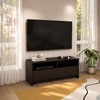 Zouk Engineered Wood TV Unit with Open Shelf and Cabinet in Wenge Finish