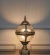 BAYVIEW Antique Gold Outdoor Pedestal Gate Light
