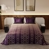 Stoa Paris Satin King Size Bedsheet with 2 Pillow Covers  Size Plum Radiance