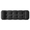 Melon Velvet 5 Feet Ottoman Bench in Dark Grey  Color