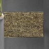 Linda Brown Solid Natural Fiber 23x15 inches Anti-Skid Bath Mat