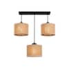 Devansh Solid Wood Electric Wall Light in Brown Colour with Multi Shade Count of 1 Light