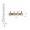 Galaxy Brass and Glass Wall Picture Light