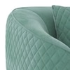 Amora 1 Seater Fabric Sofa in Dusty Turquoise Velvet